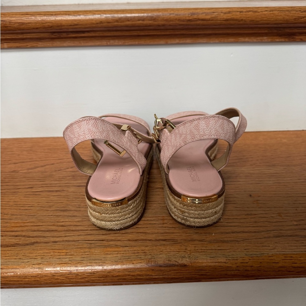 Michael Kors Blush Pink Platform Espadrille Sandals - Picture 4 of 4